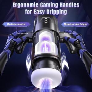 كس اصطناعي كهربائي للرجال - 6 أوضاع نبضية و3 شفط بمقبض (مواد TPE آمنة)